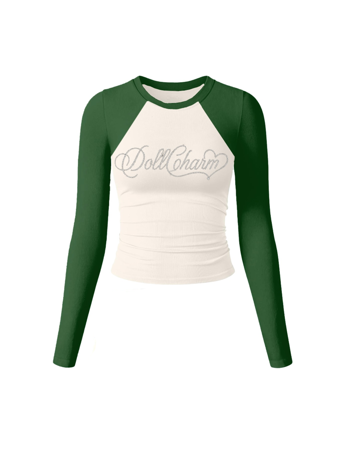 Charmmas Top (Green & Cream)